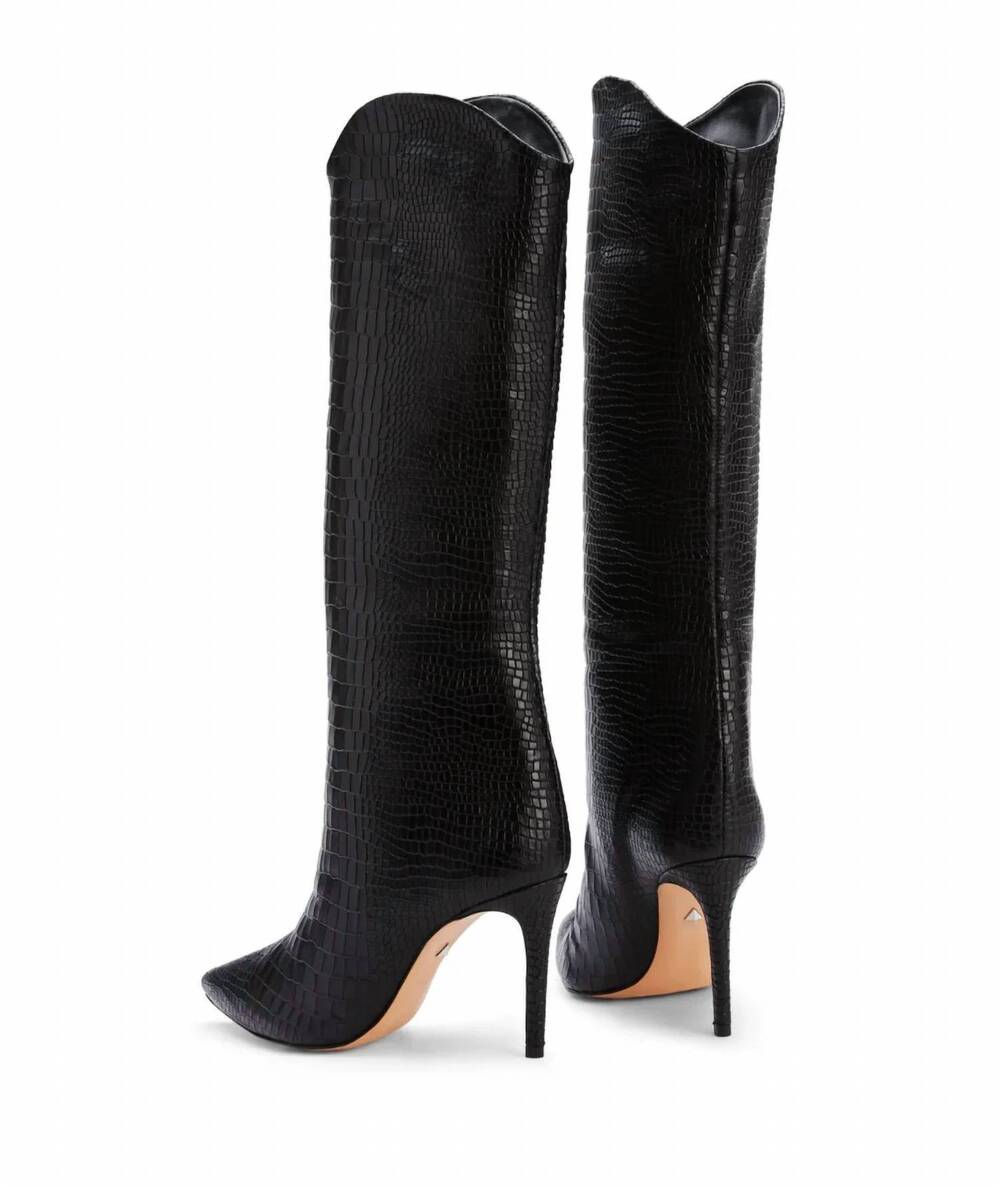 NEW SCHUTZ women's maryana boots in black - Picture 4 of 5